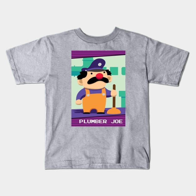 OC Do Not Steal: Plumber Joe by Harrison Public Kids T-Shirt by HarrisonPublic